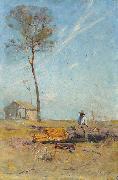 Arthur streeton The selector hut oil